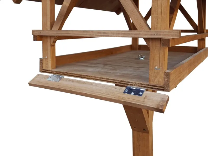 Dobar Vogelbedarf^Vogelhaus Westfalen mit Futterhaus 78 cm x 62 cm x 58 cm Kiefer