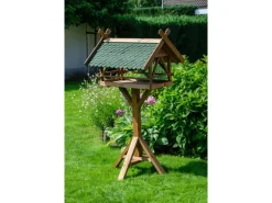 Dobar Vogelbedarf^Vogelhaus Westfalen mit Futterhaus 78 cm x 62 cm x 58 cm Kiefer