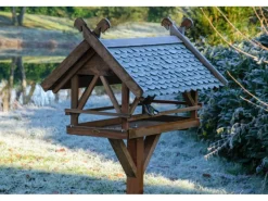 Dobar Vogelbedarf^Vogelhaus Westfalen mit Futterhaus 78 cm x 62 cm x 58 cm Kiefer