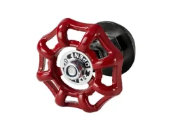 Dolle Regalsysteme^Absperrventil Handle für Pipe-Regalsystem 20 mm (3/4") Rot-Schwarz