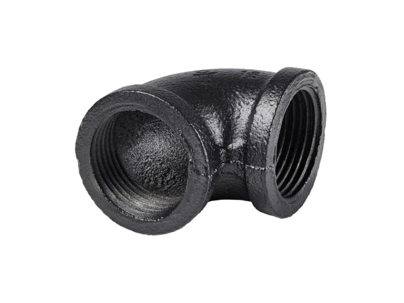 Dolle Regalsysteme^90°-Eckverbinder für Pipe-Regalsystem 2 Innengewinden 20 mm (3/4") Schwarz
