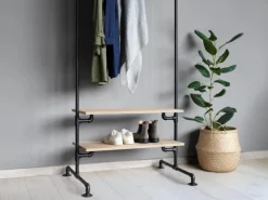 Dolle Regalsysteme^90°-Eckverbinder für Pipe-Regalsystem 2 Innengewinden 20 mm (3/4") Schwarz