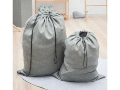DuneDesign Aufbewahrung^Wäschesack 100 Liter & 60 Liter Wäschesammler mit Kordelzug