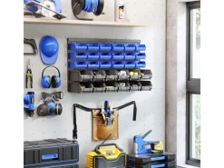 DURHAND Wandregale^Lagersystem Wandregal 37,5 x 63 cm 30tlg. Boxen in 2 Größen