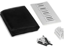 Easymaxx Fenster-Moskitonetz Magic Klick Schwarz 150 cm x 130 cm