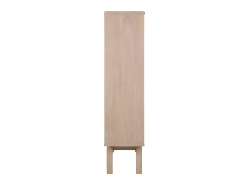 Vitrinen^ebuy24 Align Vitrinenschrank Höhe 145 cm 1 Glastür 2 Schubladen Eiche