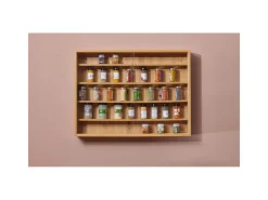 ebuy24 Comit Vitrinenschrank Wandhängend 2 Glastüren Sonoma Eiche Dekor