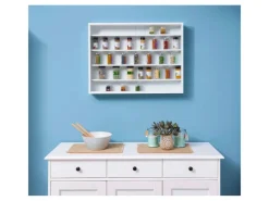 Vitrinen^ebuy24 Comit Vitrinenschrank Wandhängend 2 Glastüren Weiss