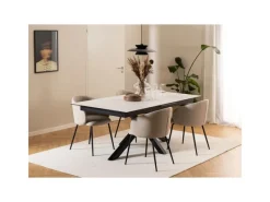 ebuy24 Eleanor Esszimmerstuhl Mit Armlehnen Stoff Beige