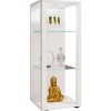 Vitrinen^ebuy24 GlasolM Vitrinenschrank 3 Ablagen Weiß