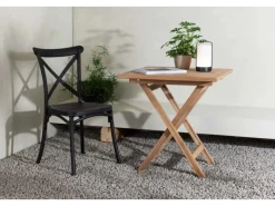 ebuy24 Kenya Gartentisch 70x70cm Natur