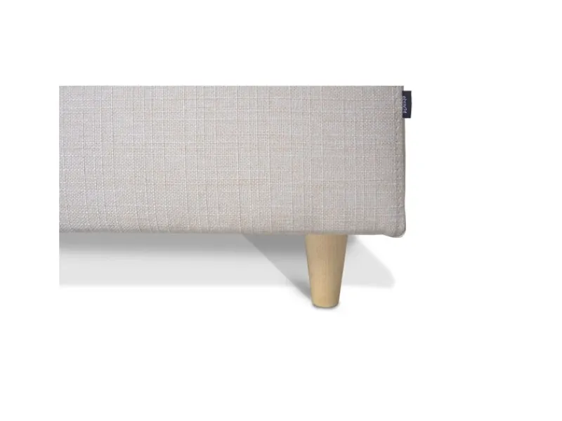 ebuy24 Nordic Sofa mit Chaiselong Rechts Gewendet Hell Beige