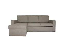 Aufbewahrung^ebuy24 Odin Schlafsofa Ecksofa mit Aufbewahrung Rechts oder Links Gewendet Grau Sandfarben