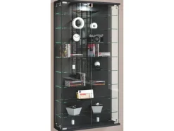 Vitrinen^ebuy24 RelasL Vitrinenschrank Wandhängend 2 Türen Anthrazit