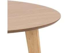 Klarlacke^ebuy24 Roxby Esstisch Ø105cm EichenDekor