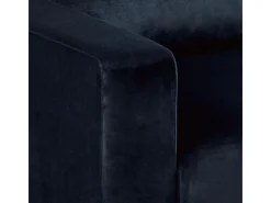 Aufbewahrung^ebuy24 Sacramento Schlafsofa Chaiselong Wendbar Versteckte Aufbewahrung und Ausziehbares Bett Dunkelblau