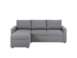 Aufbewahrung^ebuy24 Sander Schlafsofa mit Ottomane Aufbewahrung und Auszug Hellgrau