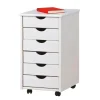 ebuy24 Simra Kommode Rollcontainer 6 Schubladen Weiss