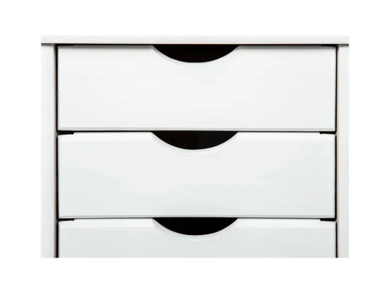 ebuy24 Simra Kommode Rollcontainer 6 Schubladen Weiss