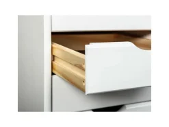 ebuy24 Simra Kommode Rollcontainer 6 Schubladen Weiss