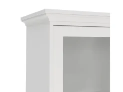 Vitrinen^ebuy24 Venedig Vitrinenschrank 2-Türig mit 2 Schubladen Breite 97 cm Höhe 201 cm Weiß