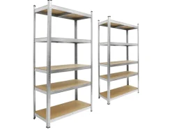 ECD Germany Weitere Regale^2Er Set Werkstattregal Schwerlastregal 170x70x30 cm bis 350kg