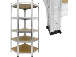 ECD Germany Regalsystem Set 2 Lagerregale 180x90x40 cm mit Eckregal 180x70x40cm