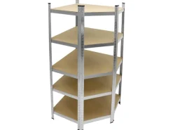 ECD Germany Werkstattregal Eckregal 180x70x40 cm bis 750 kg 5 MDF-Platten Eck