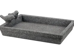 Eckige Vogeltränke aus Zement 32 cm x 22 cm x 8 cm