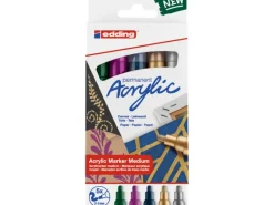 EDDING Künstlerfarben^5100 Acrylmarker medium 5er-Set Festlich