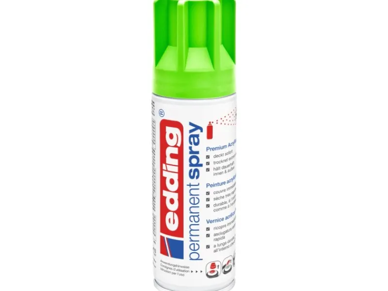 EDDING Sprühlacke^5200 Permanent Spray Neongrün matt 200 ml