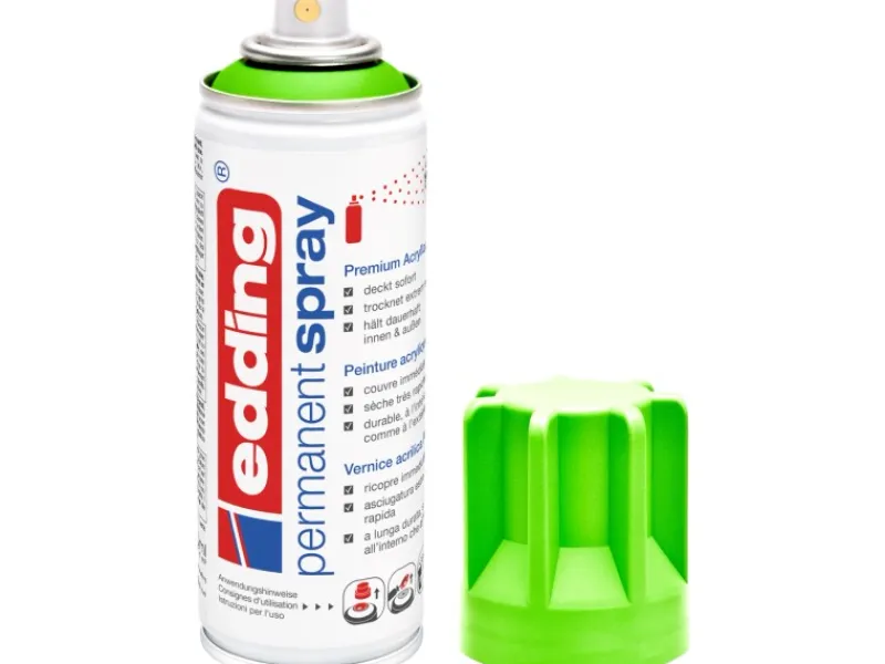 EDDING Sprühlacke^5200 Permanent Spray Neongrün matt 200 ml