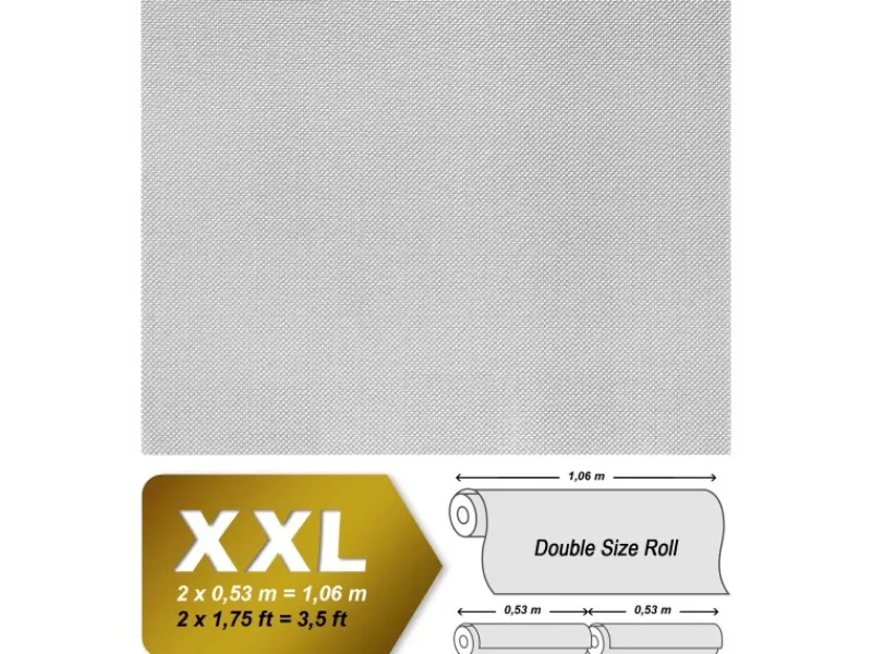 Überstreichbare Tapeten^EDEM 80310BR60 Xxl Vliestapete glasfaser-optik überstreichbar Maler-Weiß 1 Karton mit 4 Rollen 106 m2 Weiß