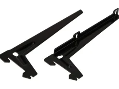 Regalsysteme|Regale Schwarz^Einloch-Winkelträger 18 cm 2 Stück