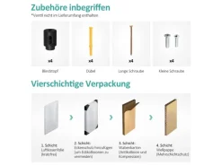 Emke Badheizkörper 130x50cm 695W Handtuchwärmer für Badezimmer Handtuchtrockner