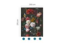 erismann Vasen^Digitaltapete Zooom Flowers In A Glass Vase 270 cm x 200 cm