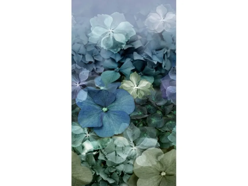 ELLE Decoration by Crown Fototapeten^Erismann Fototapete Hydrangea 150 cm x 280 cm Blau