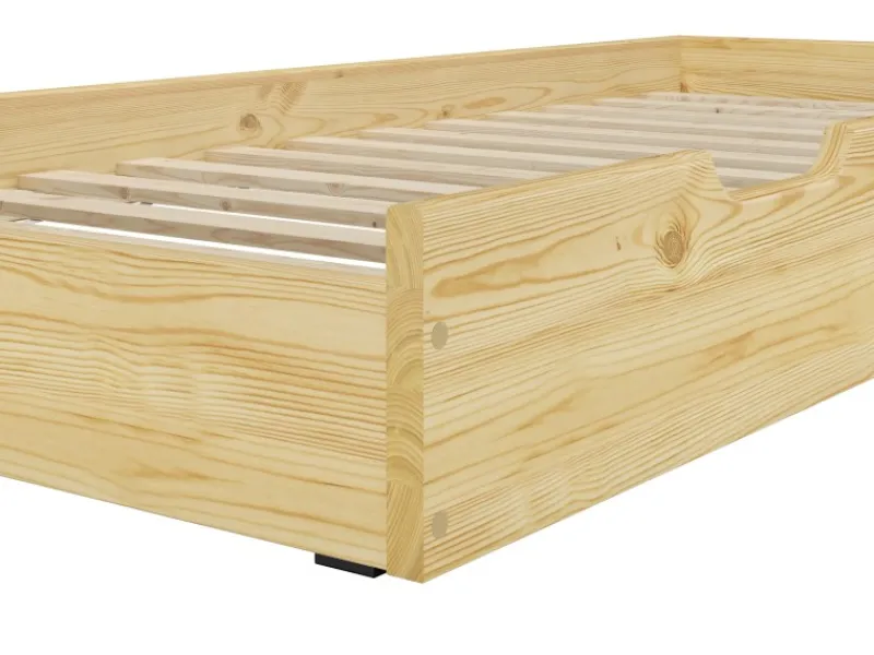 Erst-Holz Bettkasten als Zusatzbett für Unsere Etagenbetten 80 x 190 cm Kiefer Modell S7
