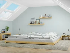 Erst-Holz Betten^Echtholzbett Futonbett Doppelbett 180 x 200 Kiefer Modell 47 ohne Zubehör