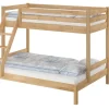 Erst-Holz Etagenbett Holzbett 3er-Bett Buche Massiv 90 + 140 x 200 cm Modell 14 ohne Zubehör
