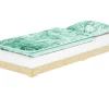 Erst-Holz Betten^Extra Flaches Einzelbett Futon Unbehandeltes Holz Loft 90 x 200 cm Fichte Rollrost inkl.