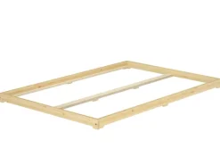 Erst-Holz Betten^Futonbett Massivholz Extra Niedrig Kiefer Massivholz 140 x 200 Rollrost inkl.