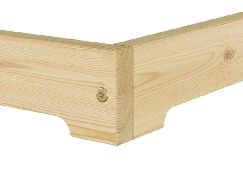 Erst-Holz Betten^Futonbett Massivholz Extra Niedrig Kiefer Massivholz 140 x 200 Modell 47 ohne Zubehör