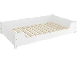 Erst-Holz Hundesofa XXL für Dogge Bernhardiner Tierbett 120 x 70 cm Kiefer Weiß Rollrost inkl.