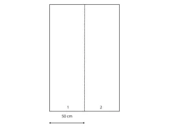 ESTAhome Fototapeten^Fototapete Dip-Dye Muster Türkis und Weiß 100 x 279 cm 158820