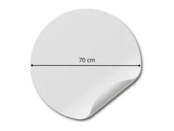 ESTAhome Selbstklebende Runde Tapete Weltkarte Blau Ø 70 cm 158984