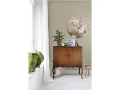 ESTAhome Wandtattoos^Selbstklebende Runde Tapete Kraniche Graurosa Ø 70 cm 158995