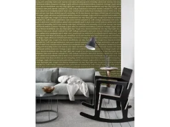 ESTAhome Tapetenmuster^Tapete City Talk Sprüche Oliv 53 cm x 10.05 m