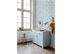 ESTAhome Dekorative Tapeten^Tapete Kleine Wolken 7386 Himmelblau 0.53 x 10.05 m