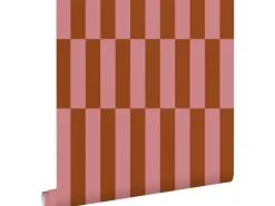 ESTAhome Tapetenmuster^Tapete Streifen und Rot 50 x 900 cm